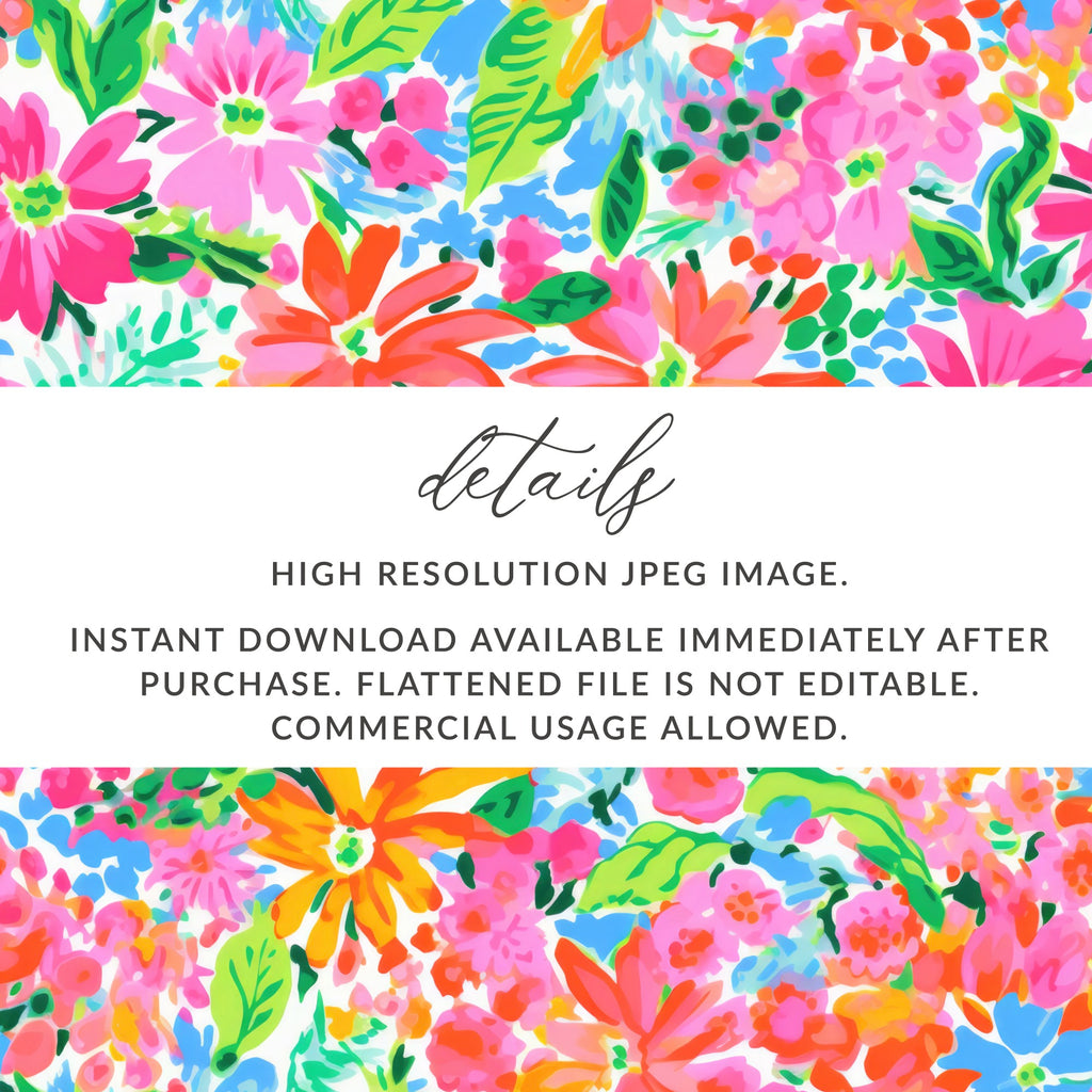 High Resolution Instant Download Floral Pattern Image