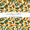 Vibrant Mango Leaves Seamless Pattern by Moore & Mountain