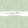 Green Leafy Seamless Pattern by Moore Mountain