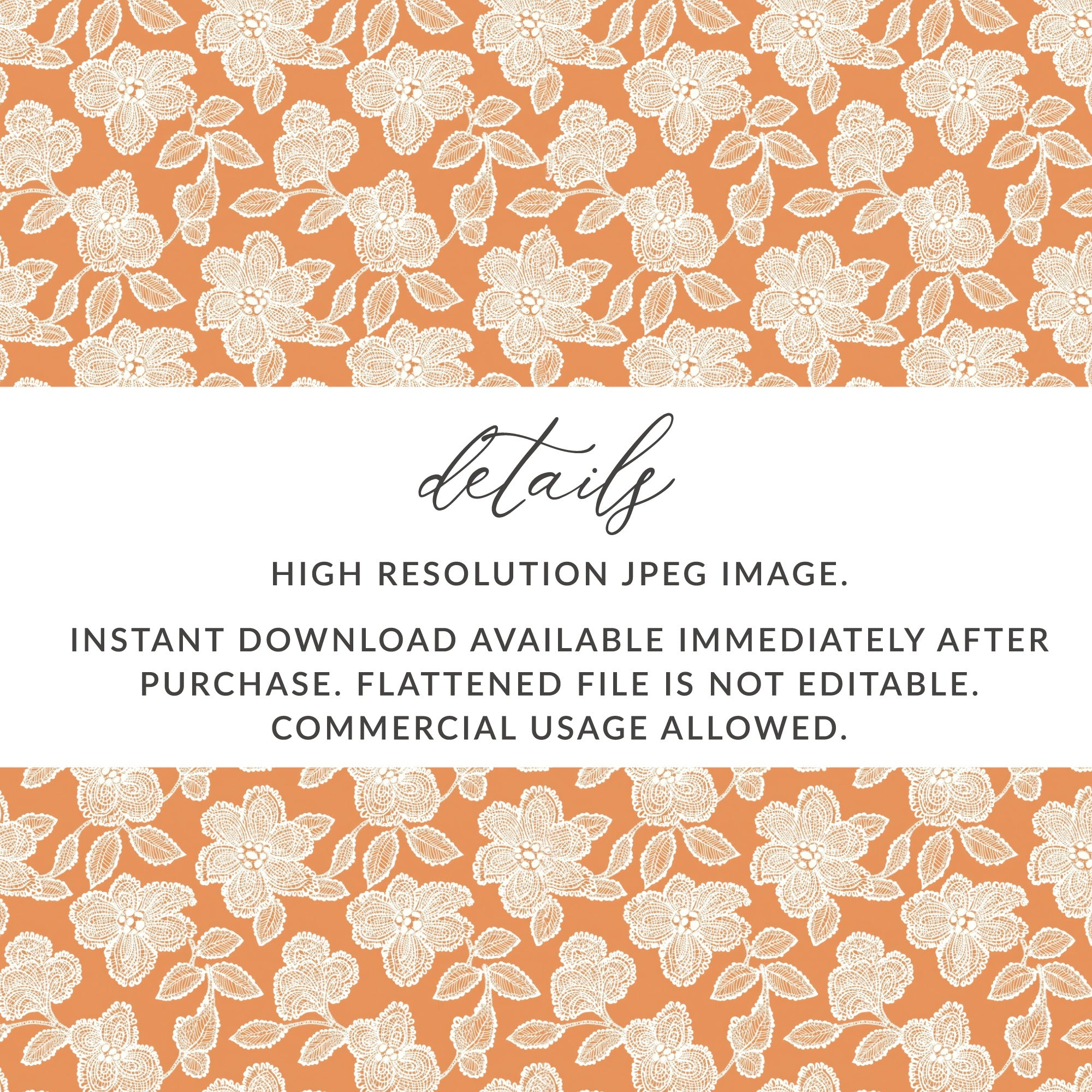 High Resolution Floral Pattern Design Instant Download