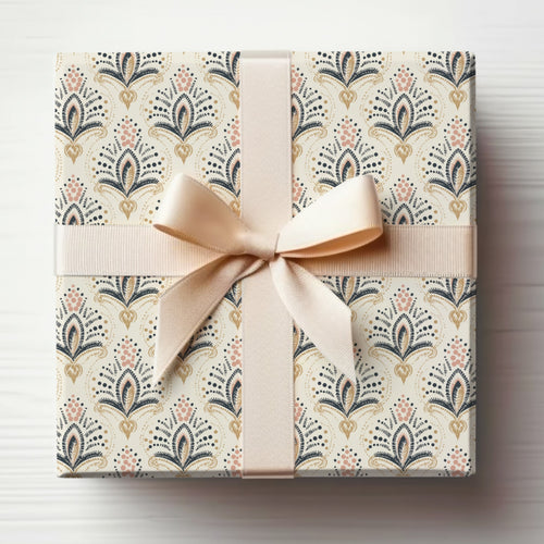 Elegant Gift Box with Delicate Pattern Design