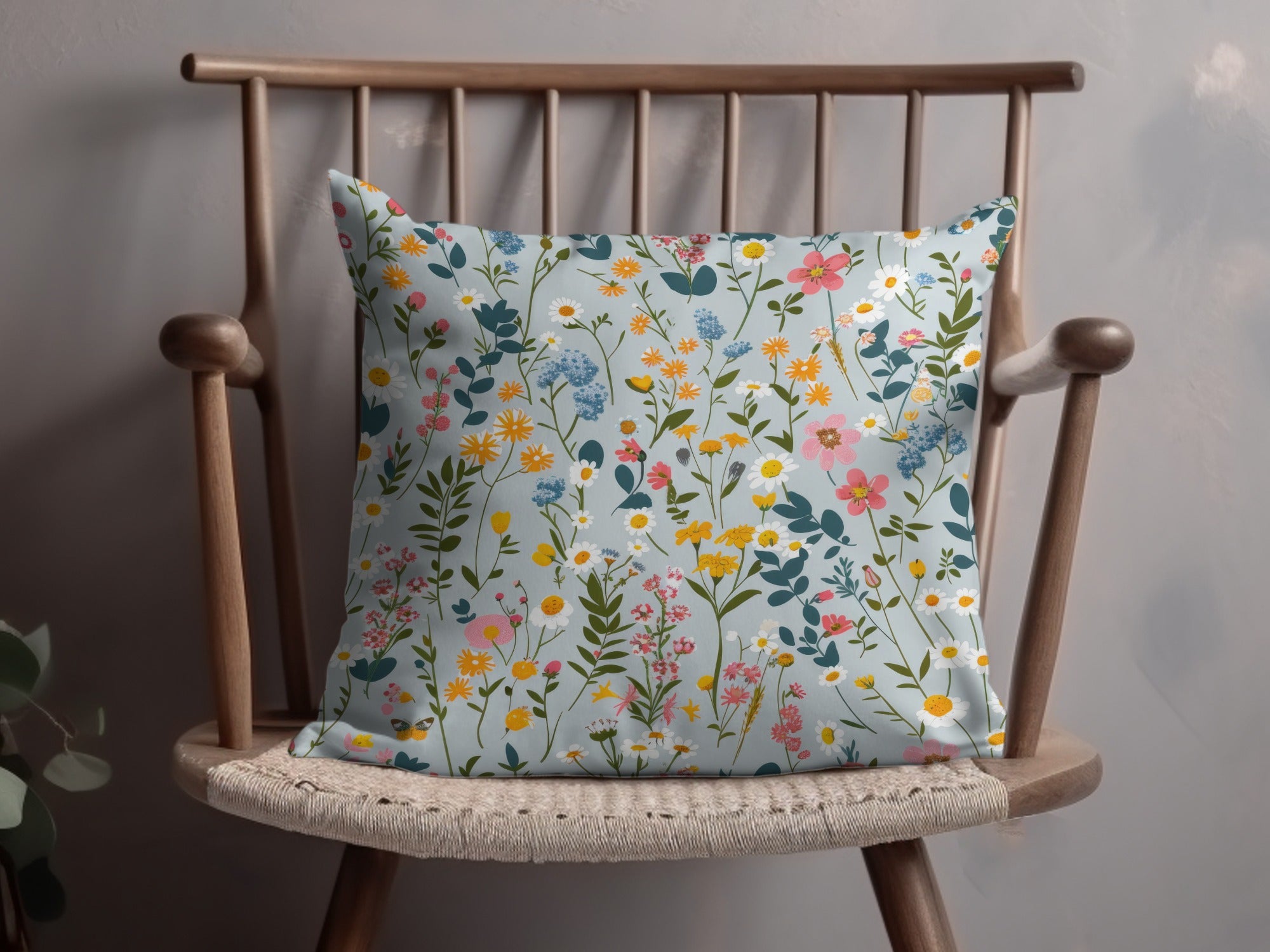 Colorful Floral Pattern Decorative Pillow for Your Home