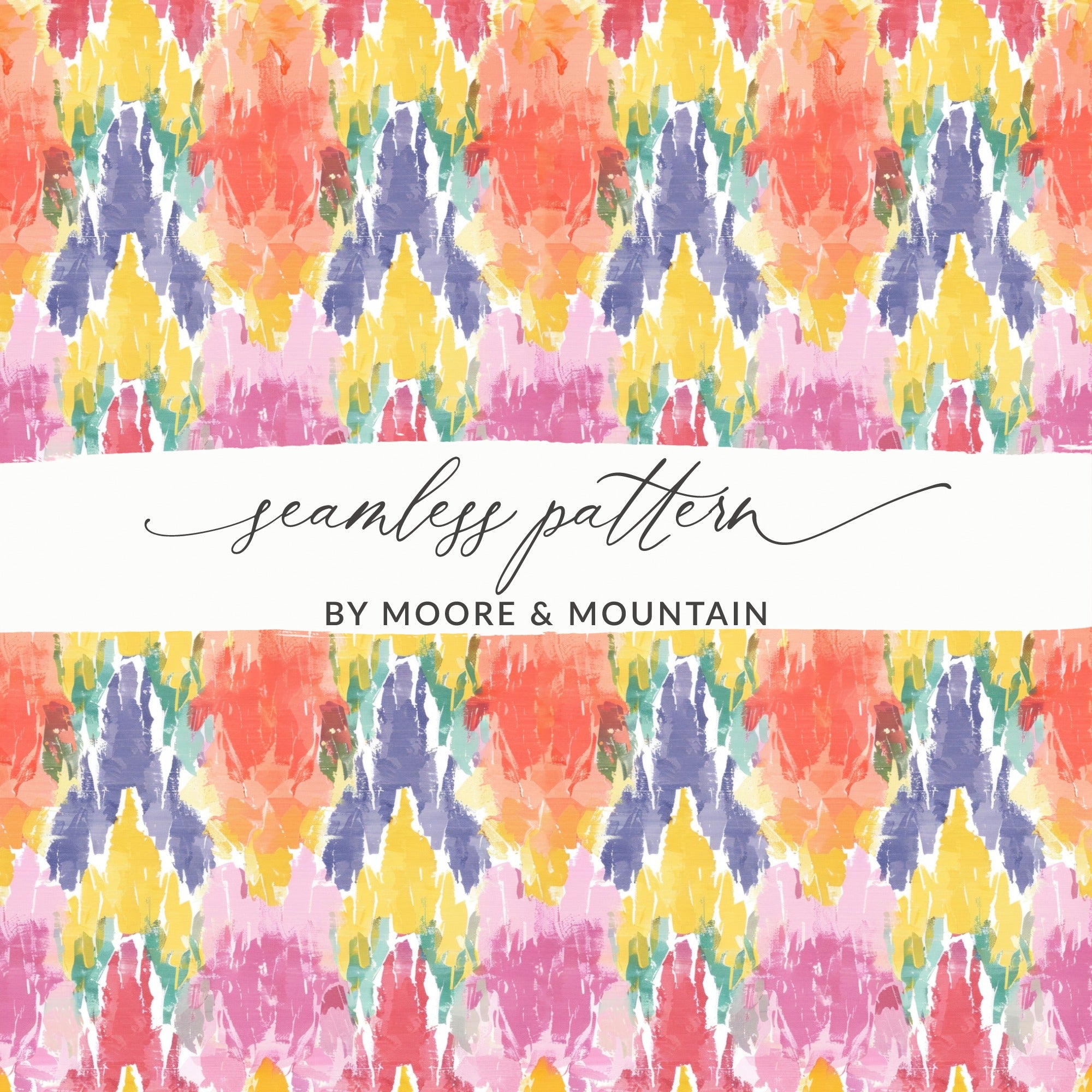 Vibrant Abstract Seamless Pattern by Moore & Mountain