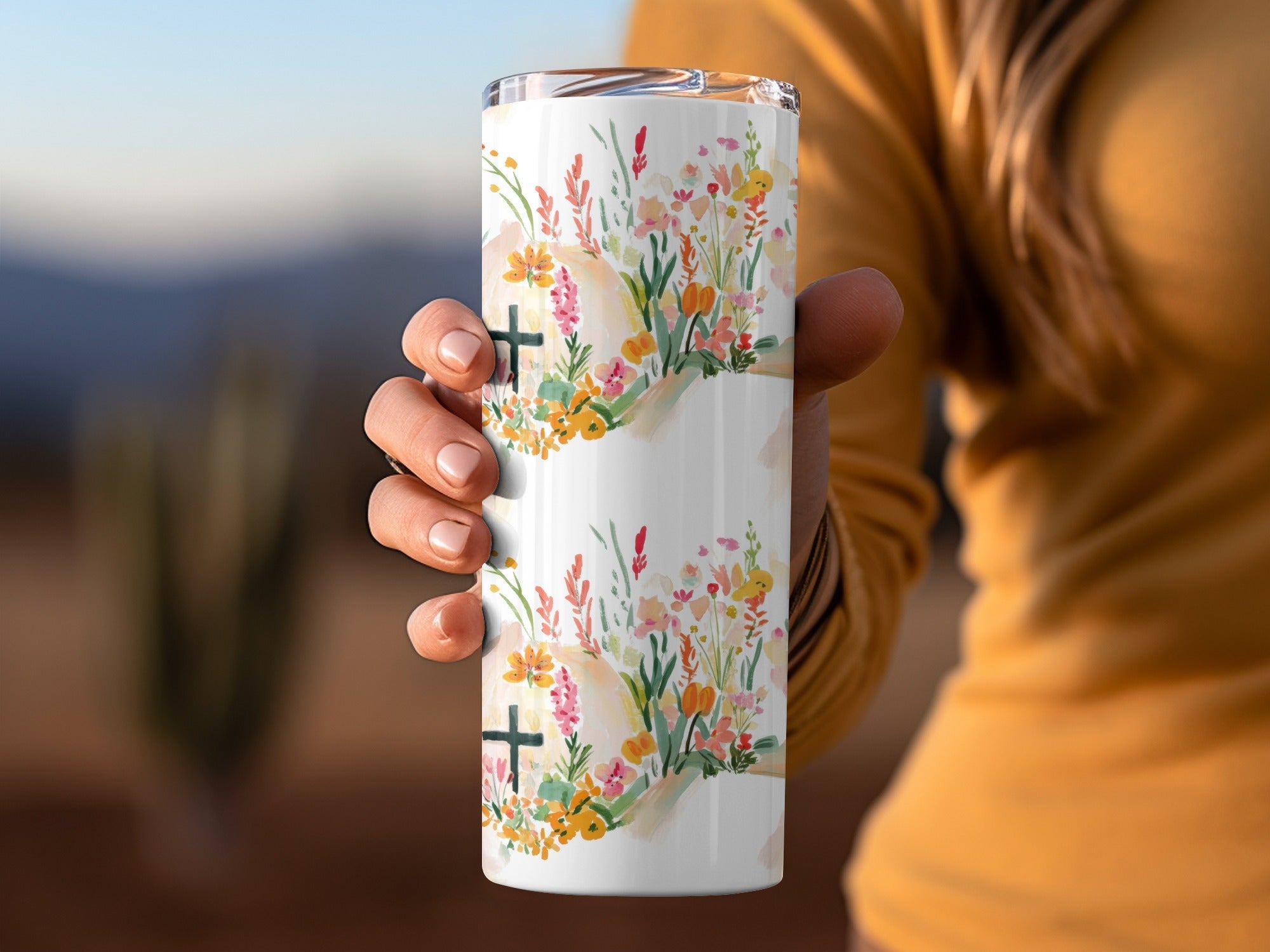 Easter Cross Seamless Digital Paper, Floral Cross Pattern, Watercolor Flower Background, Faith Based Design, Religious Surface Pattern - Moore and Mountain