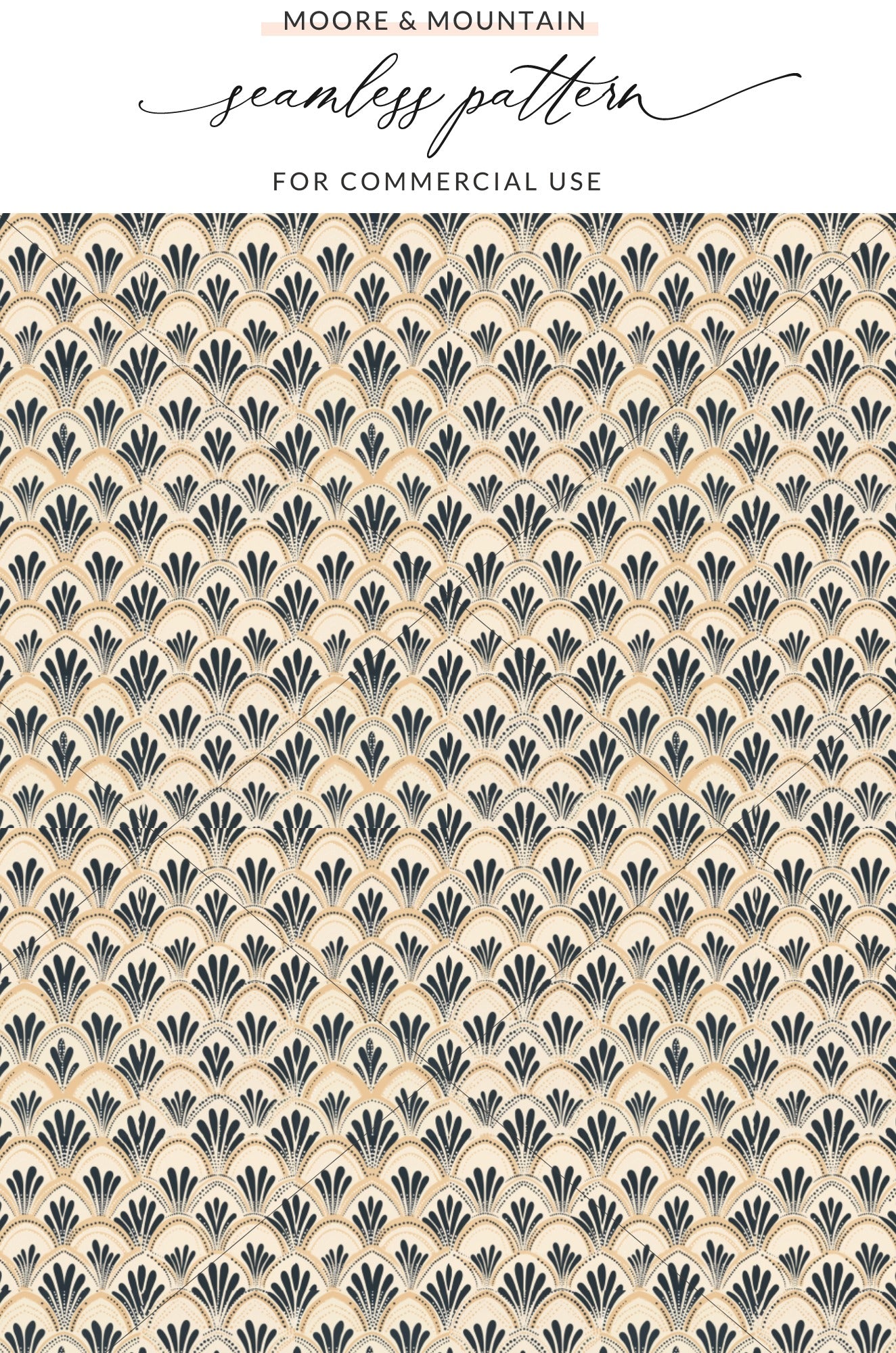 Elegant Art Deco Seamless Pattern for Commercial Use