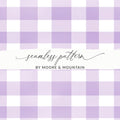 Purple and White Gingham Seamless Pattern Design