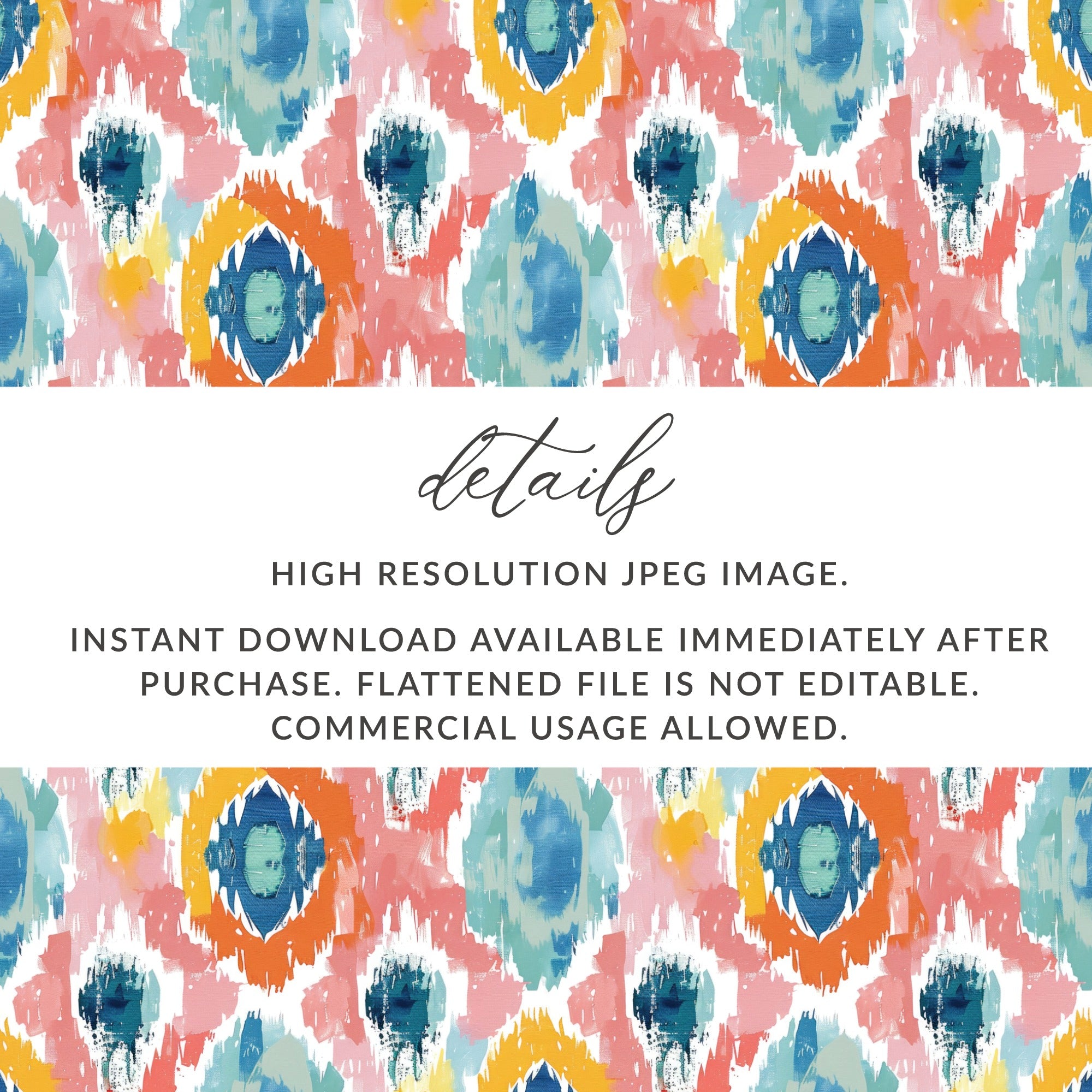 Vibrant Abstract Design High Resolution Digital Download
