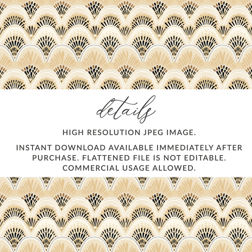 Art Deco Pattern Instant Download High Resolution JPEG Image
