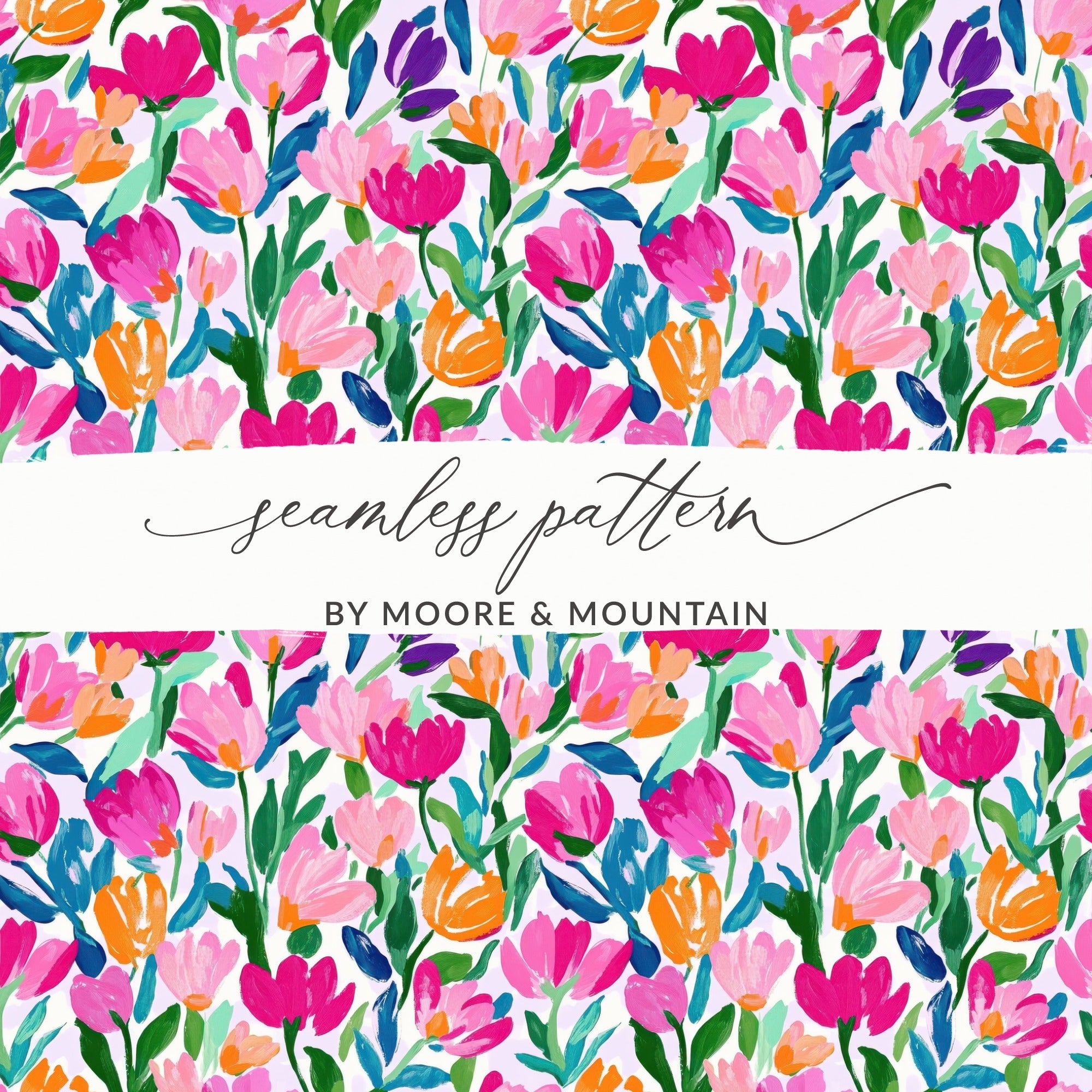 Vibrant Floral Seamless Pattern by Moore & Mountain