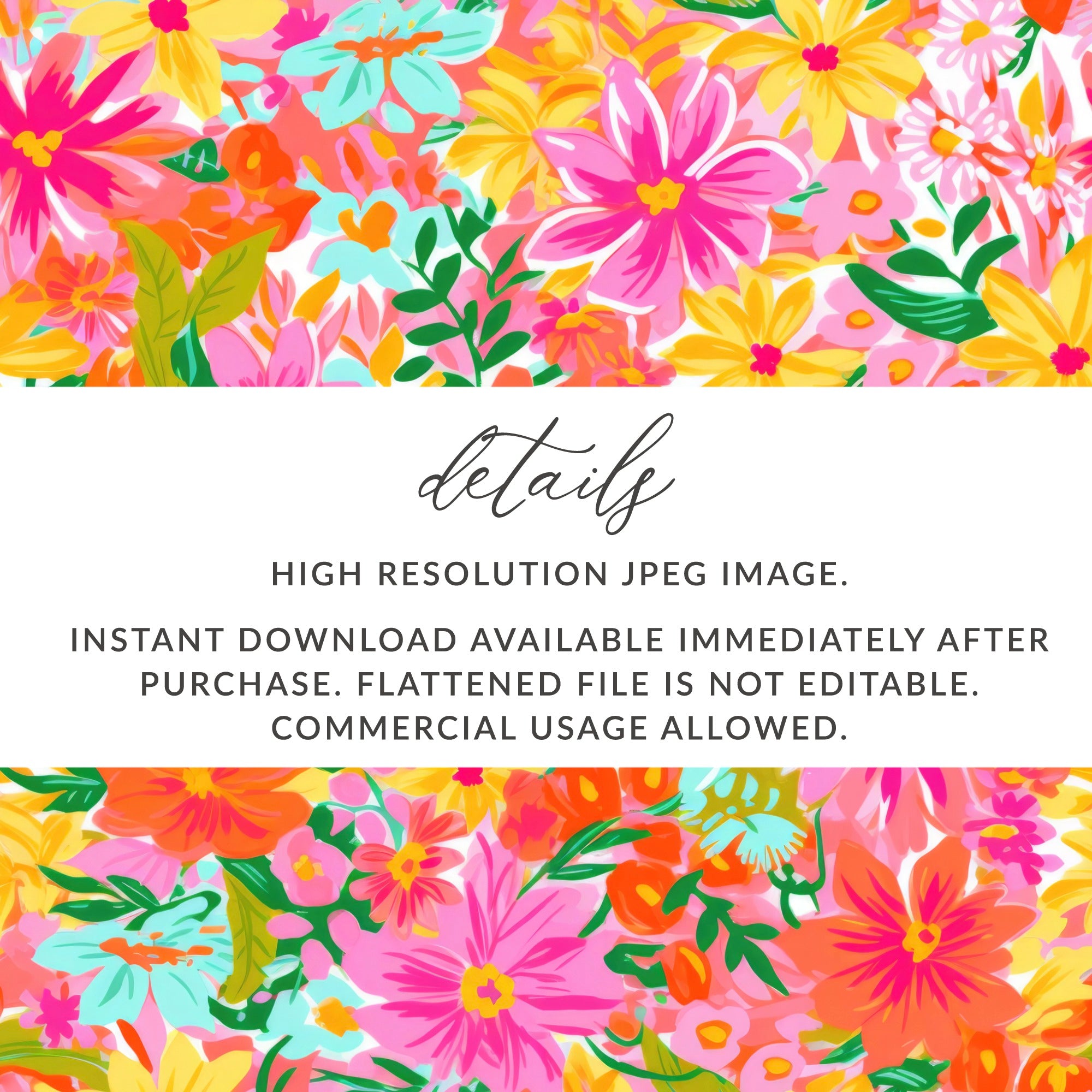 Vibrant Floral High Resolution JPEG Image for Download