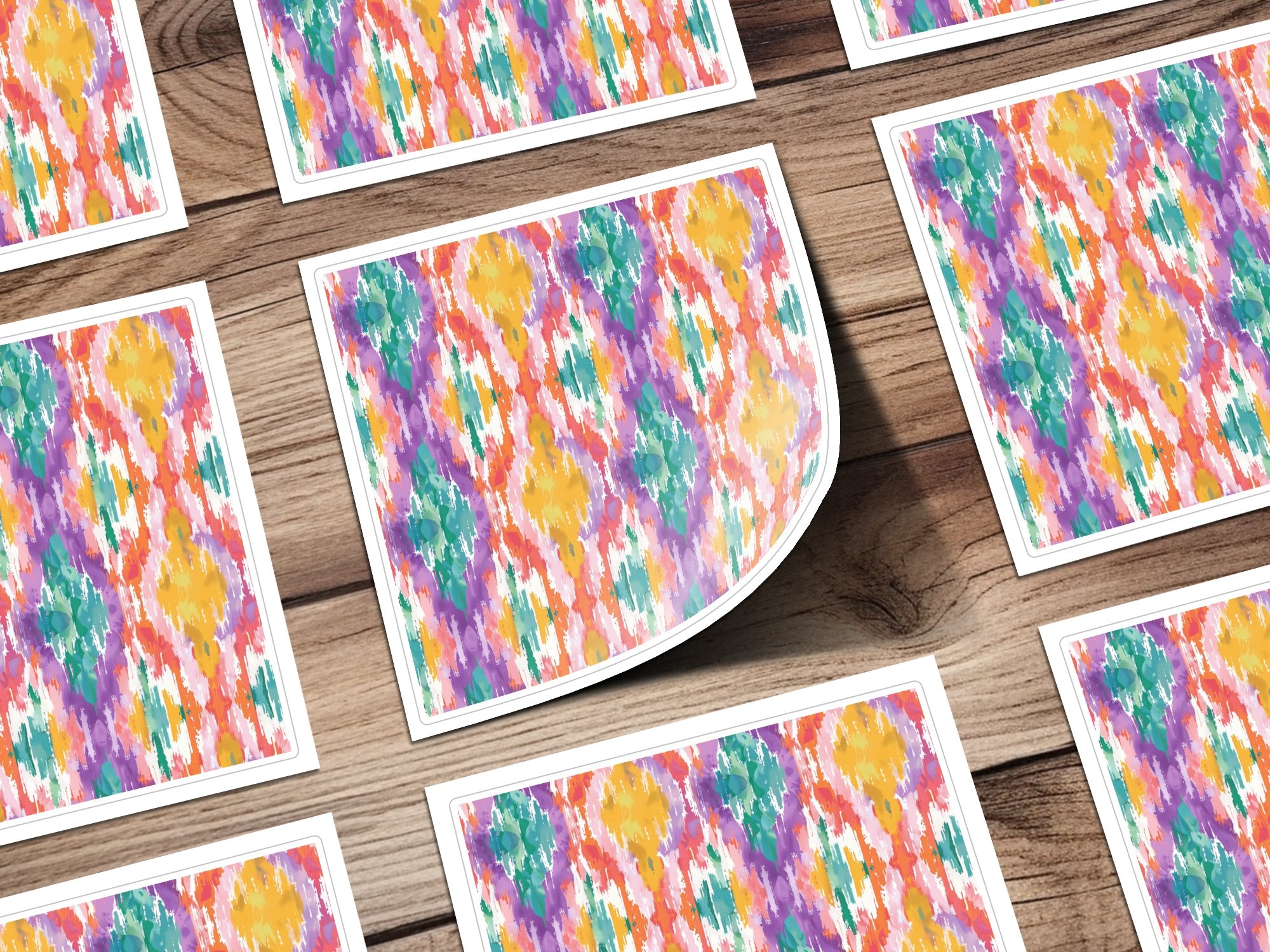 Vibrant Multicolor Abstract Pattern Art Print Product