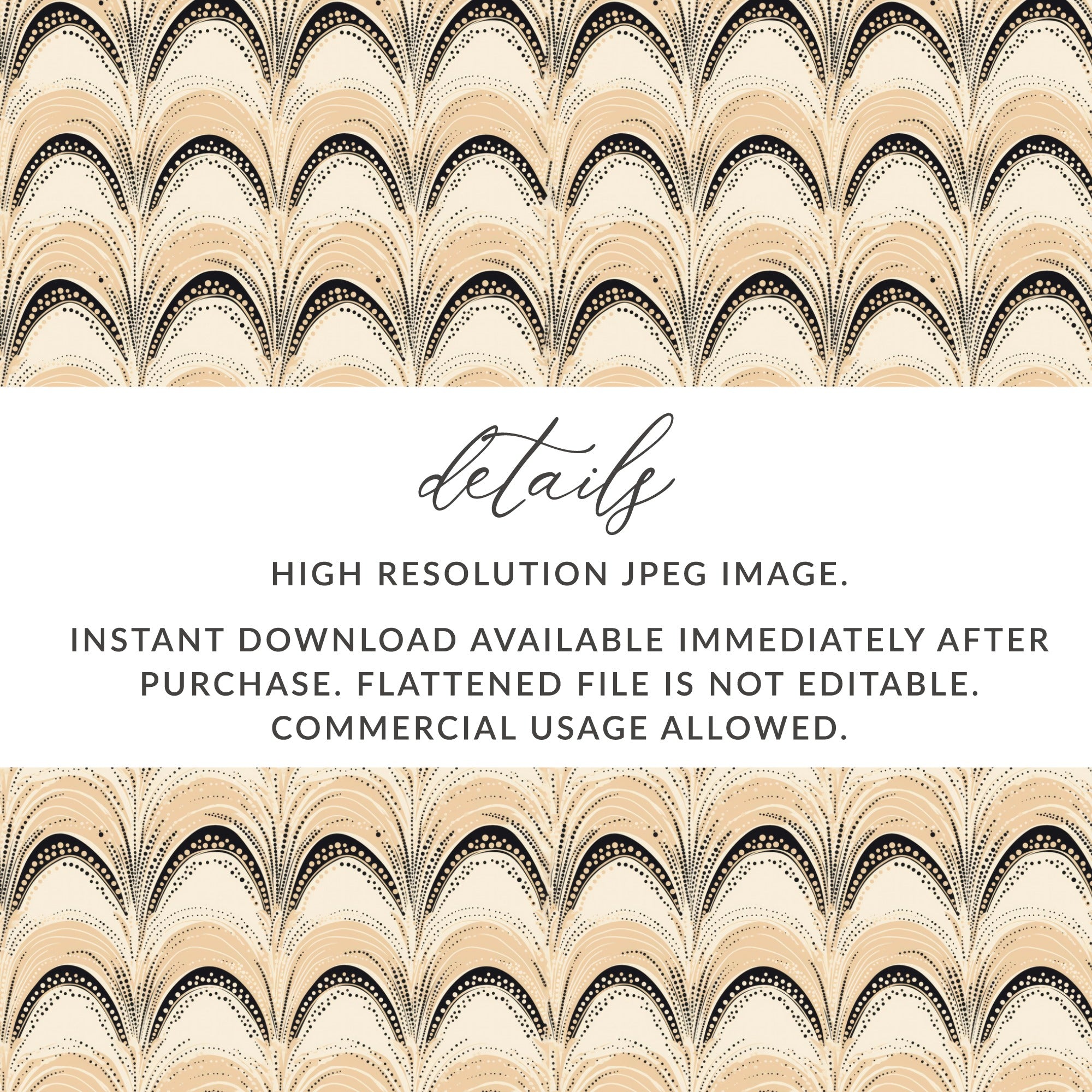 High Resolution Art Deco Pattern Instant Download
