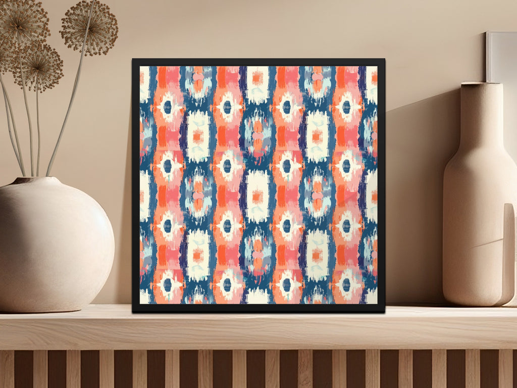 Vibrant Abstract Patterned Art Print Wall Decor
