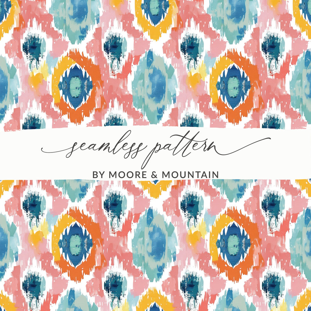 Colorful Abstract Seamless Pattern by Moore & Mountain print