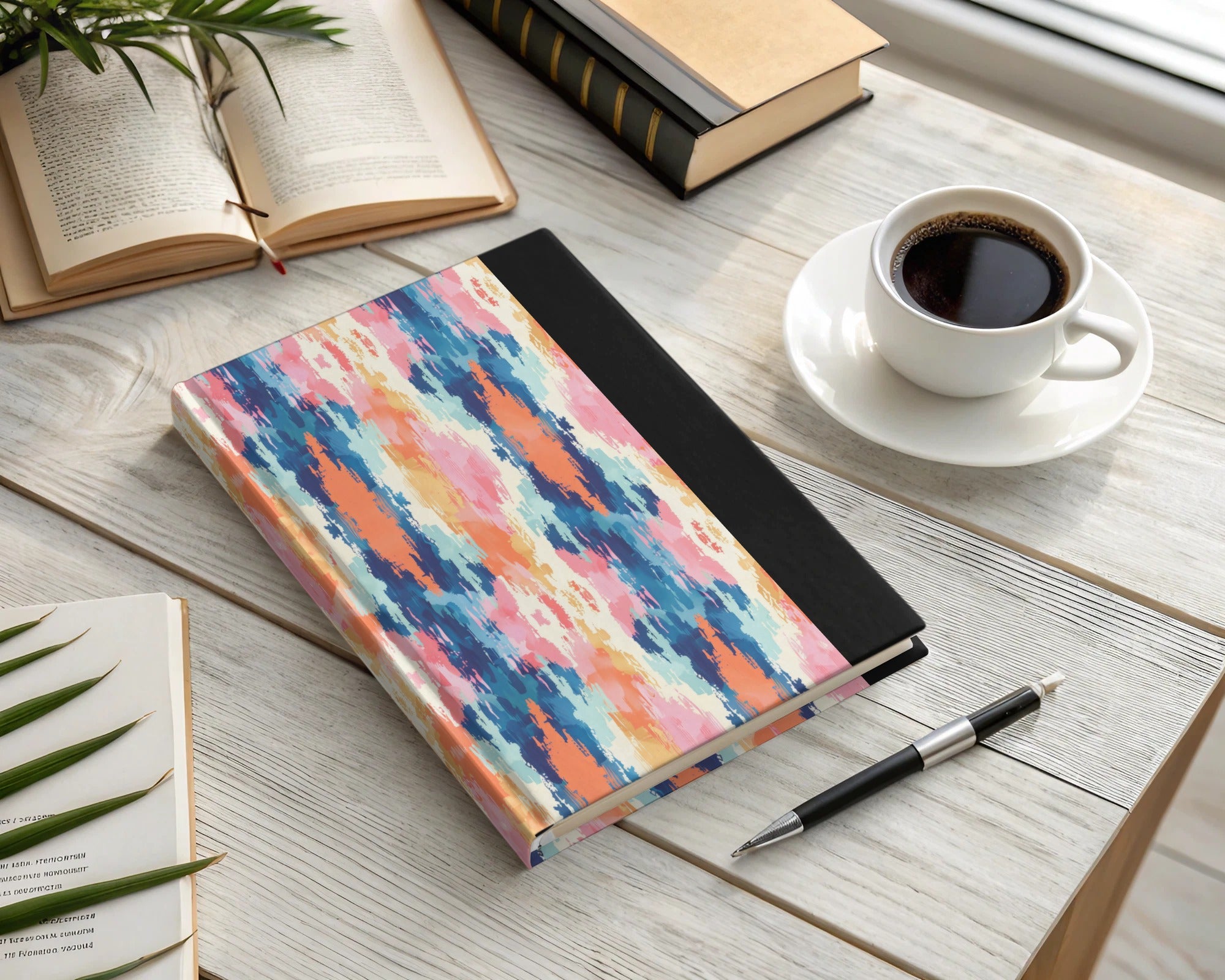 Vibrant Abstract Pattern Hardcover Journal Notebook
