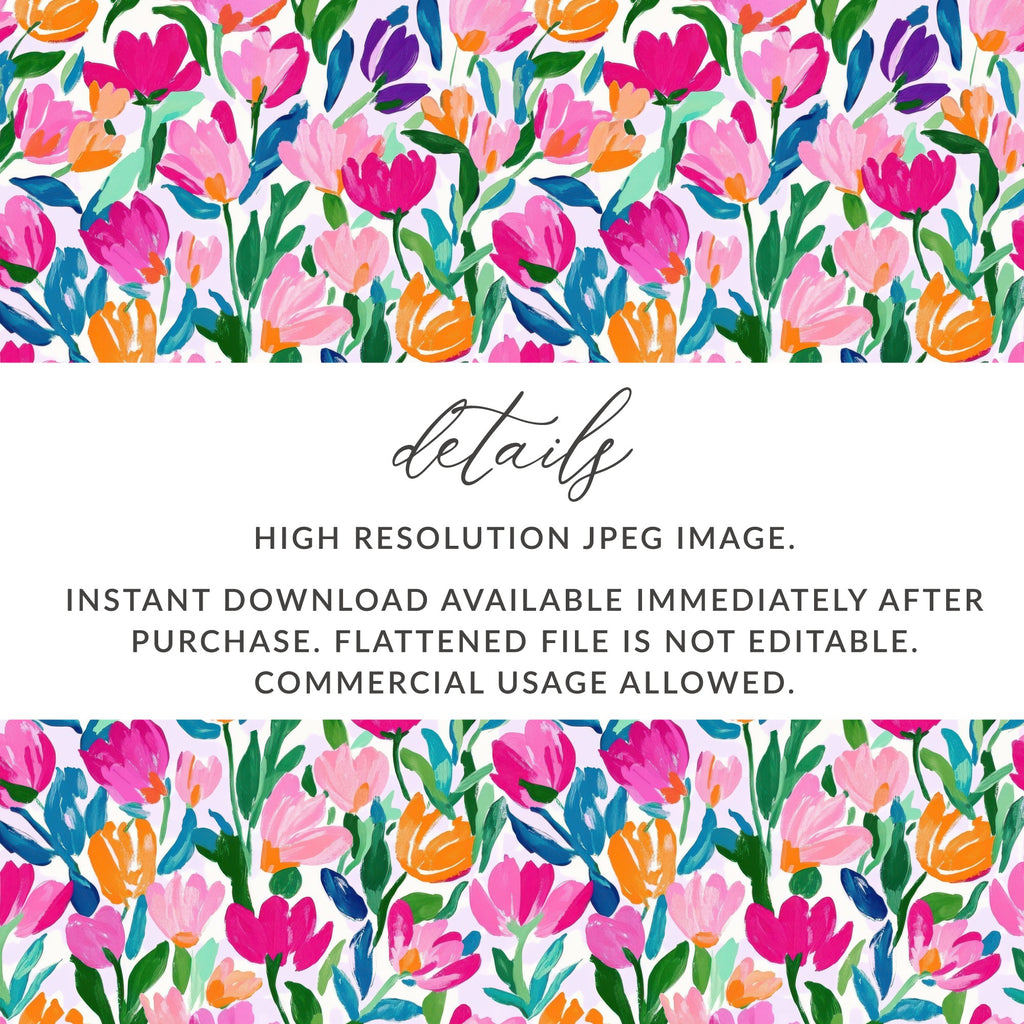 Colorful Floral Pattern High Resolution JPEG Image