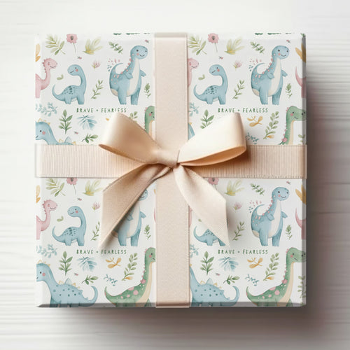 Adorable Dinosaur Print Gift Wrap for All Occasions