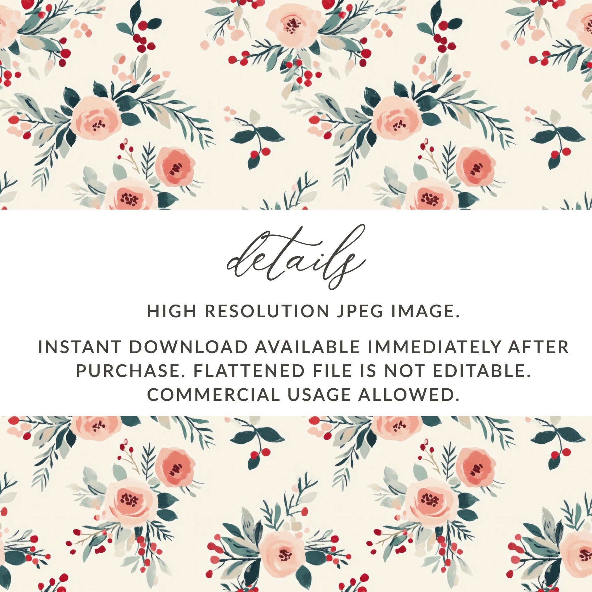 High Resolution Floral Digital Download Print