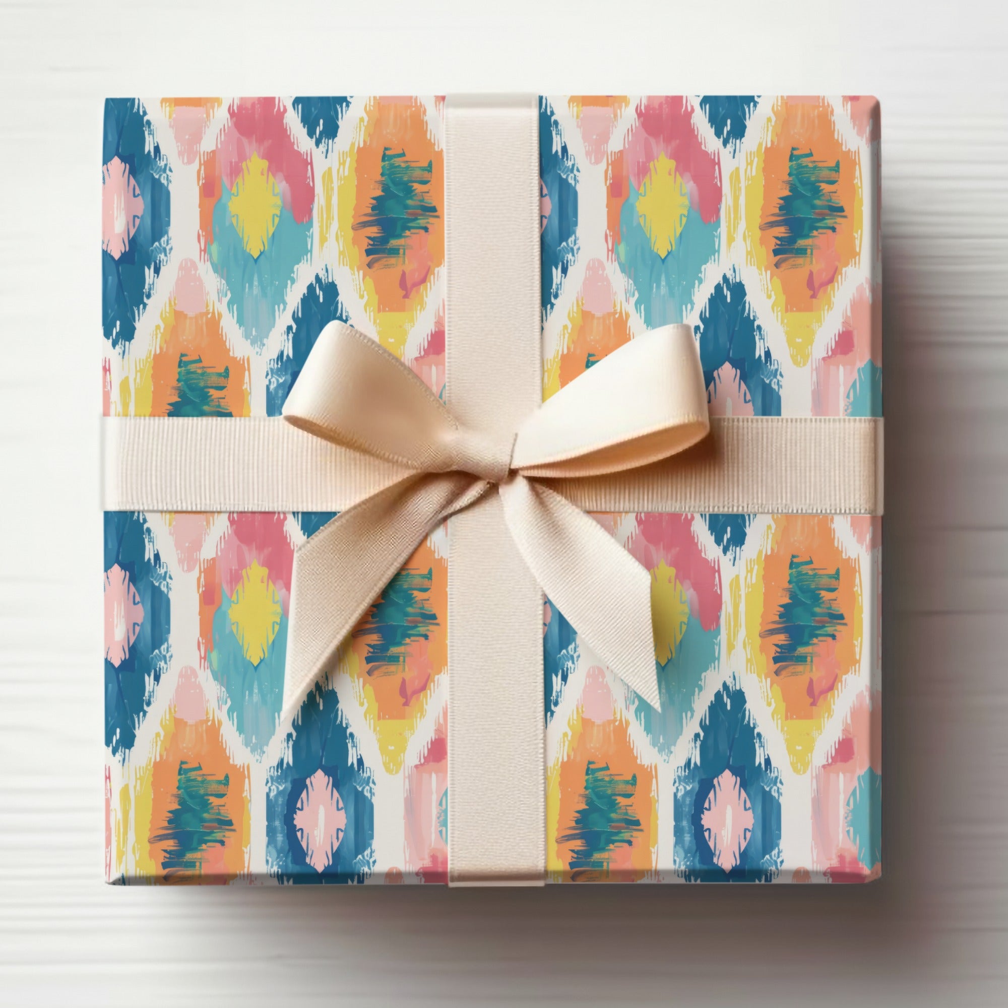 Colorful Abstract Patterned Gift Wrapping Paper Product