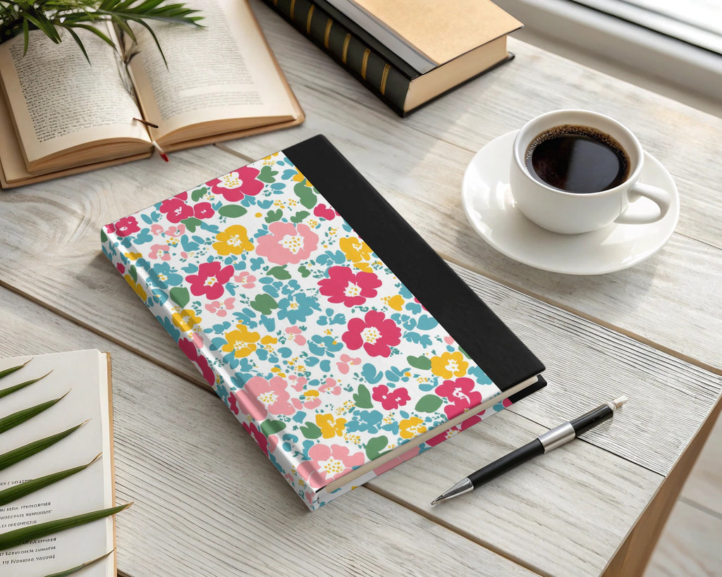 Floral Pattern Hardcover Notebook for Creative Writing