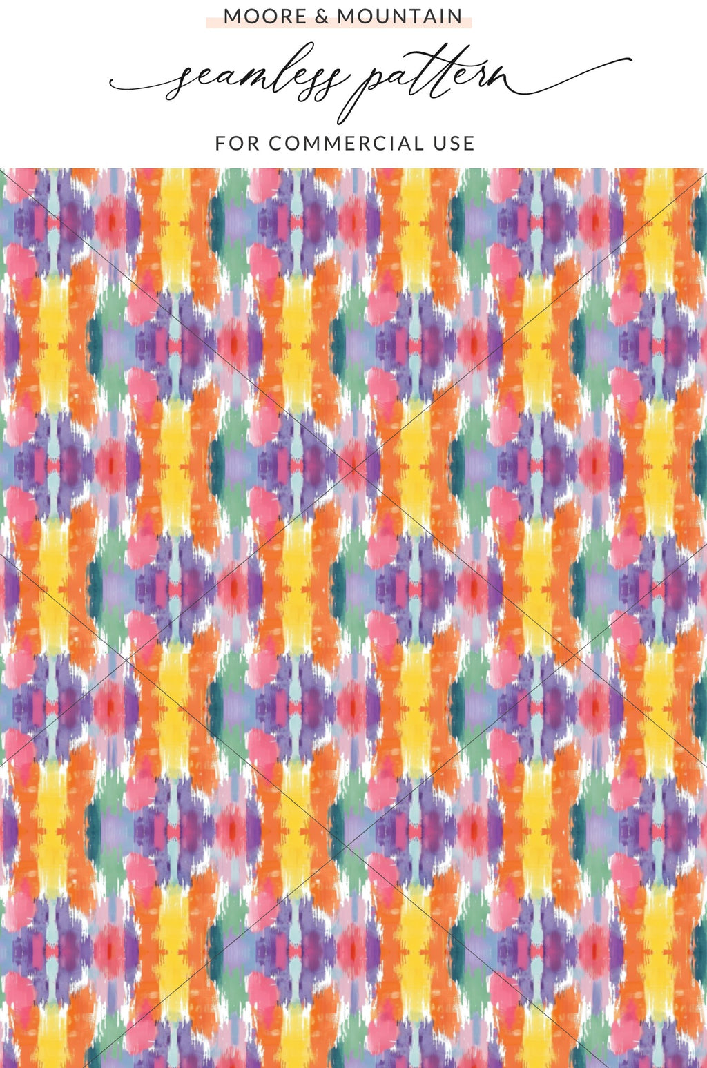 Colorful Abstract Seamless Pattern for Commercial Use