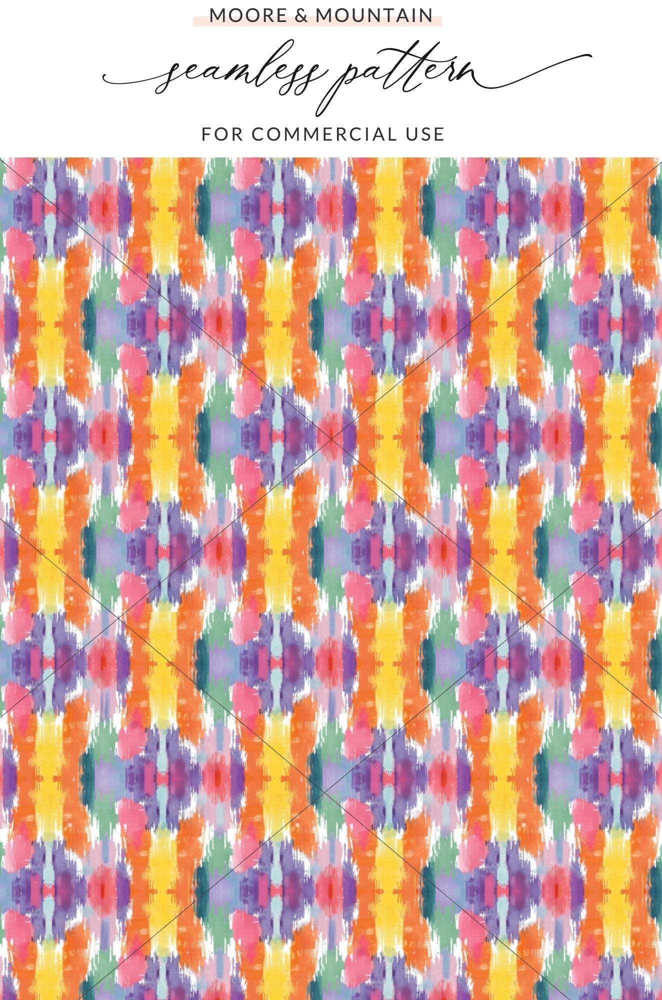 Colorful Abstract Seamless Pattern for Commercial Use