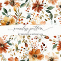 Autumn Floral Seamless Pattern by Moore & Mountain Design
