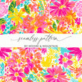 Vibrant Floral Seamless Pattern By Moore & Mountain Design
