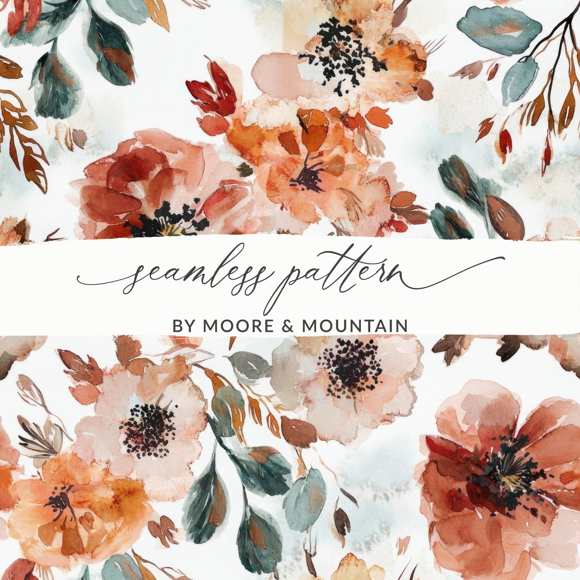 Floral Seamless Pattern by Moore & Mountain Design