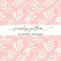 Elegant Pink Floral Seamless Pattern by Moore & Mountain