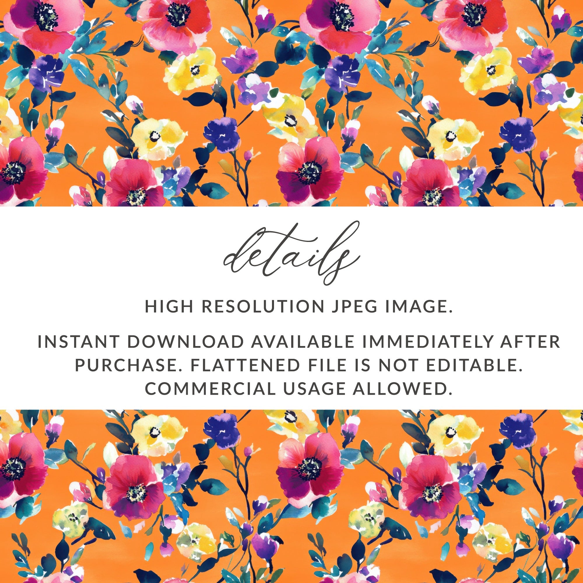 High Resolution Floral JPEG Image for Commercial Usage