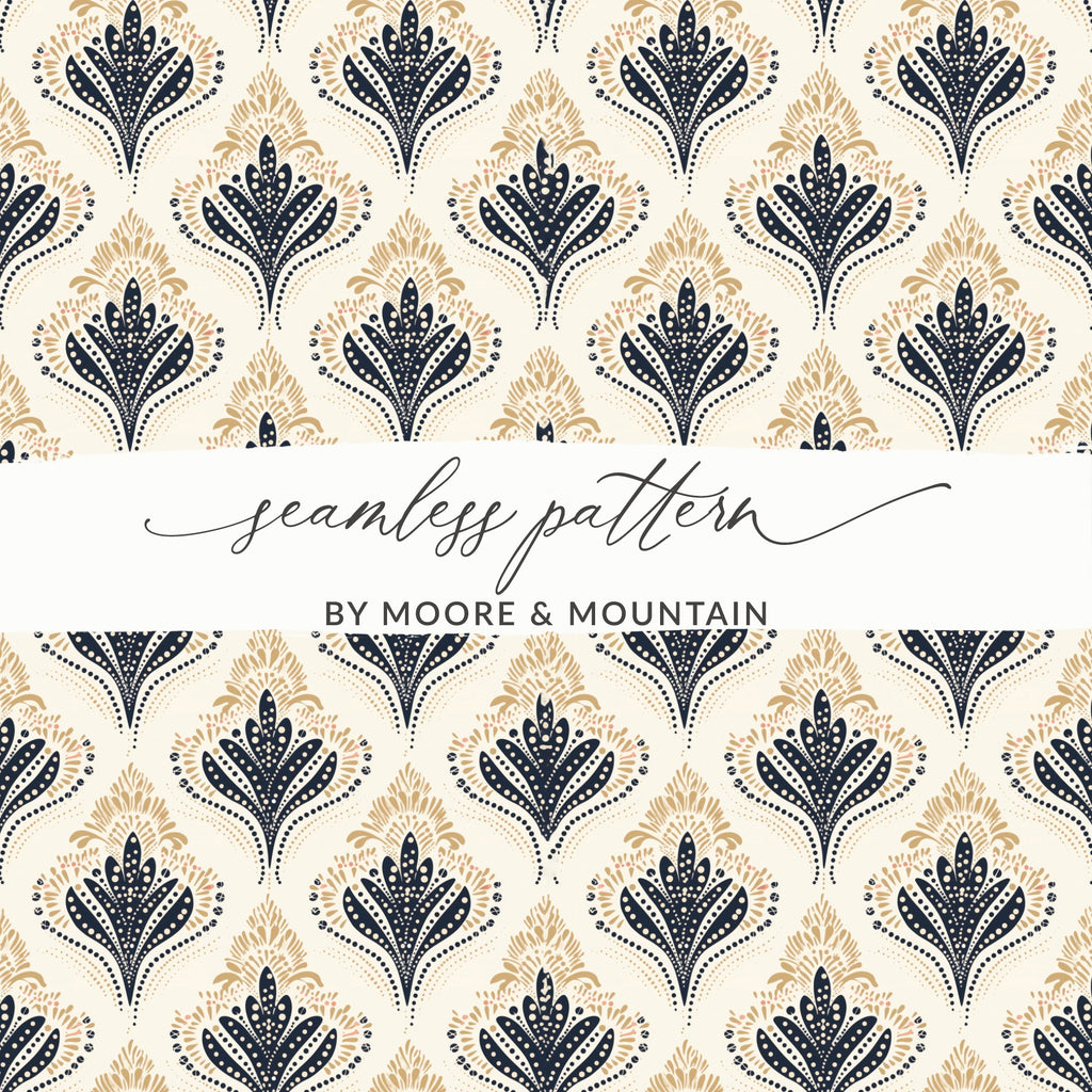 Elegant Seamless Pattern by Moore & Mountain Design