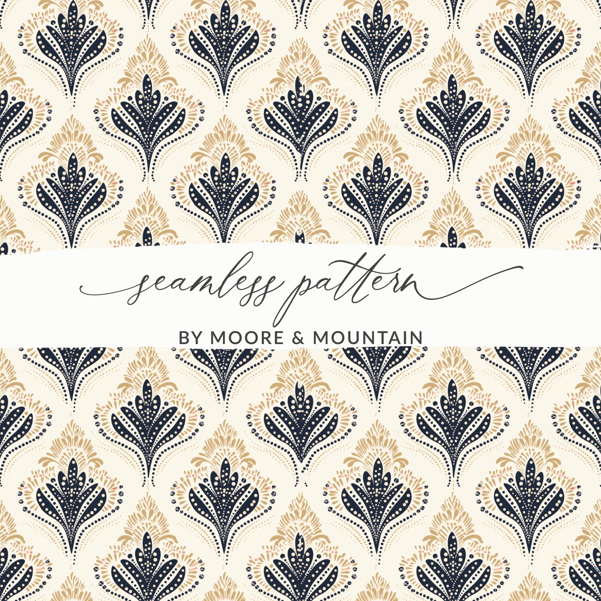 Elegant Seamless Pattern by Moore & Mountain Design