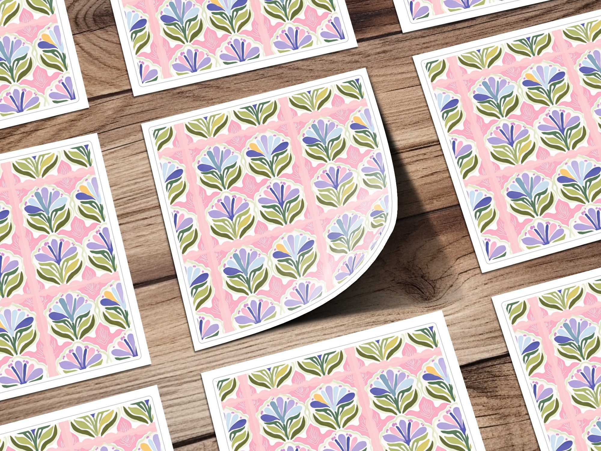 Vibrant Floral Patterned Printing Paper Sheets product
