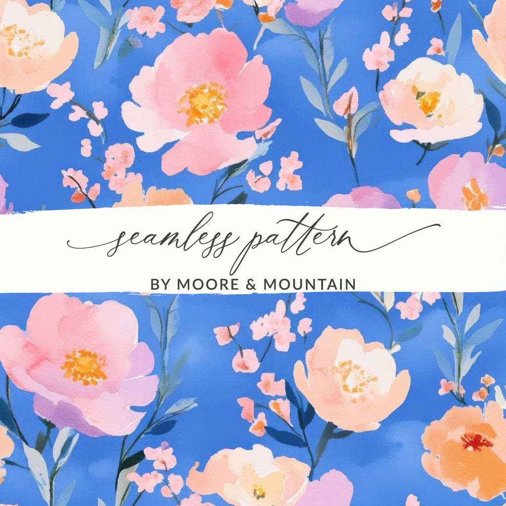 Vibrant Floral Seamless Pattern by Moore Mountain