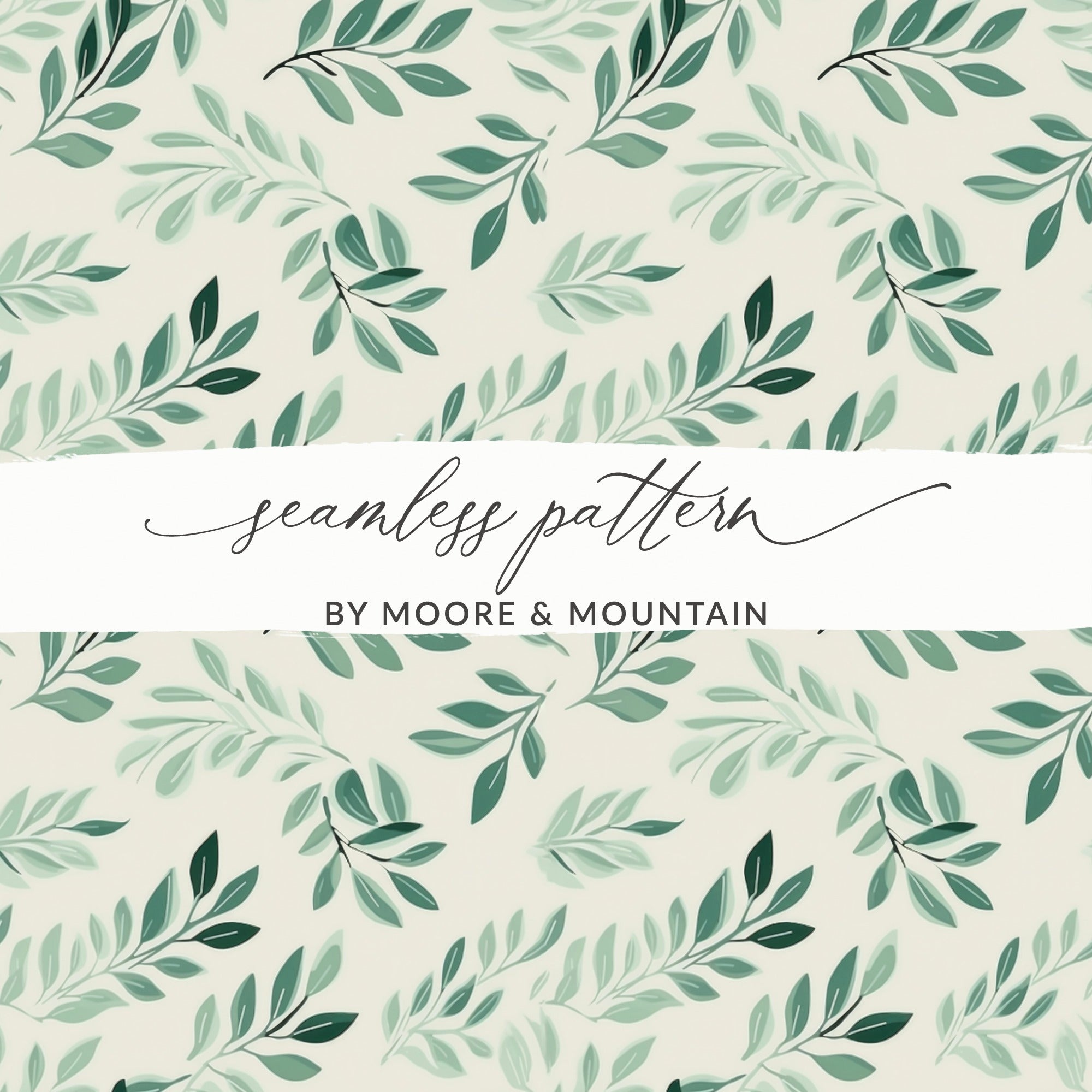 Seamless Leaf Pattern by Moore & Mountain