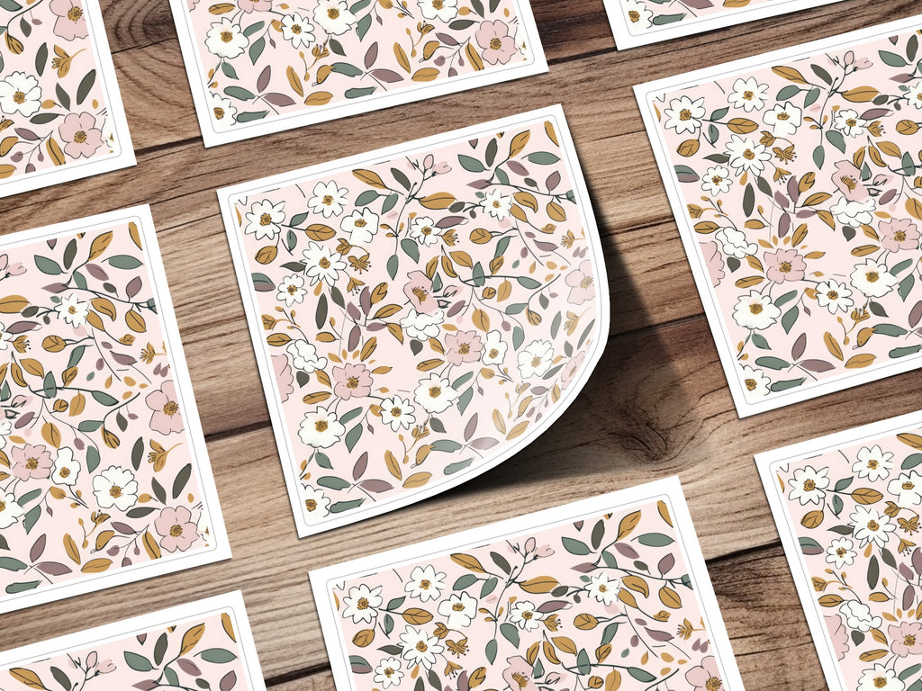 Delicate Floral Pattern Art Prints Perfect for Home Decor