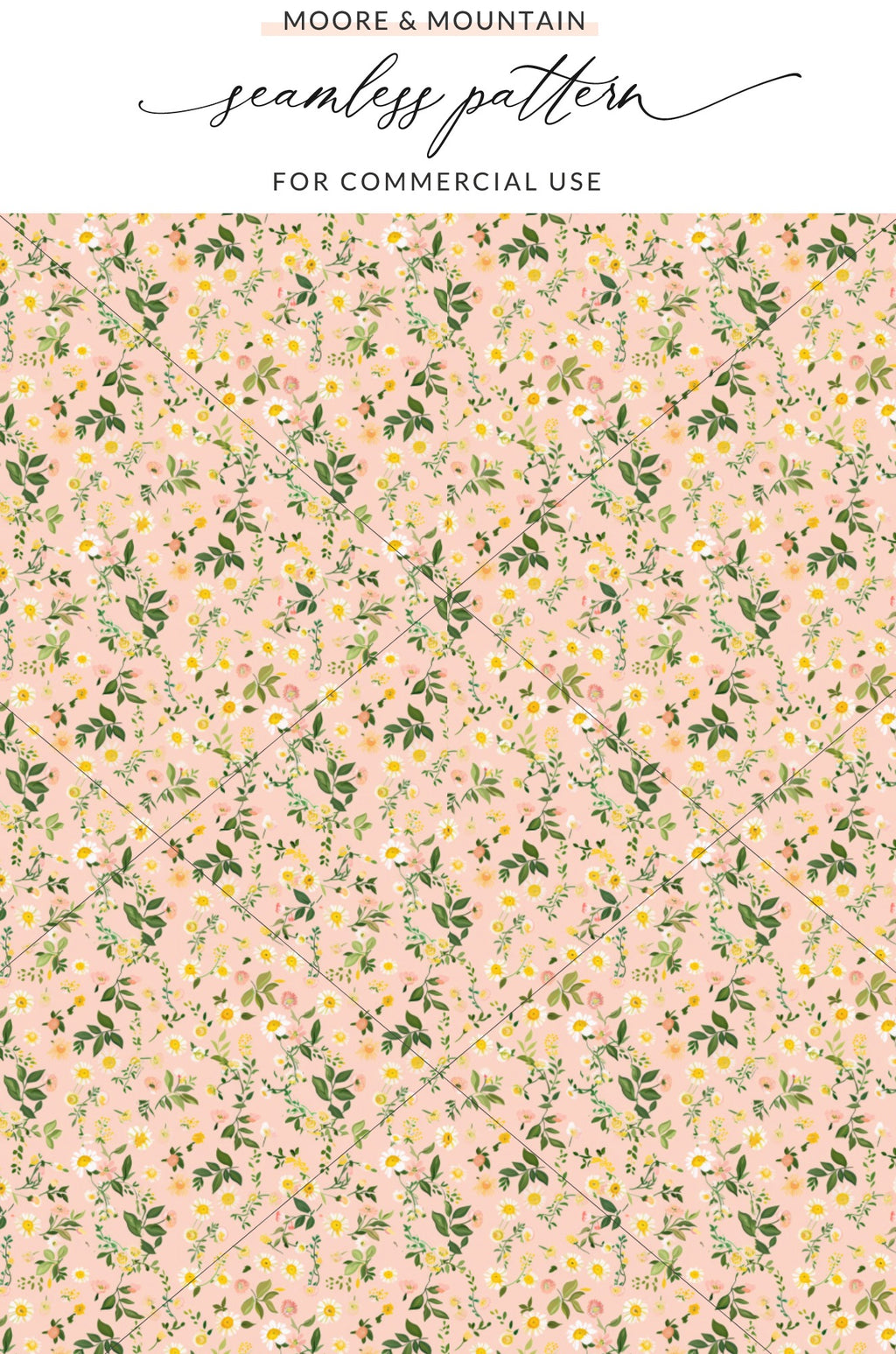 Beautiful Floral Seamless Pattern for Commercial Use