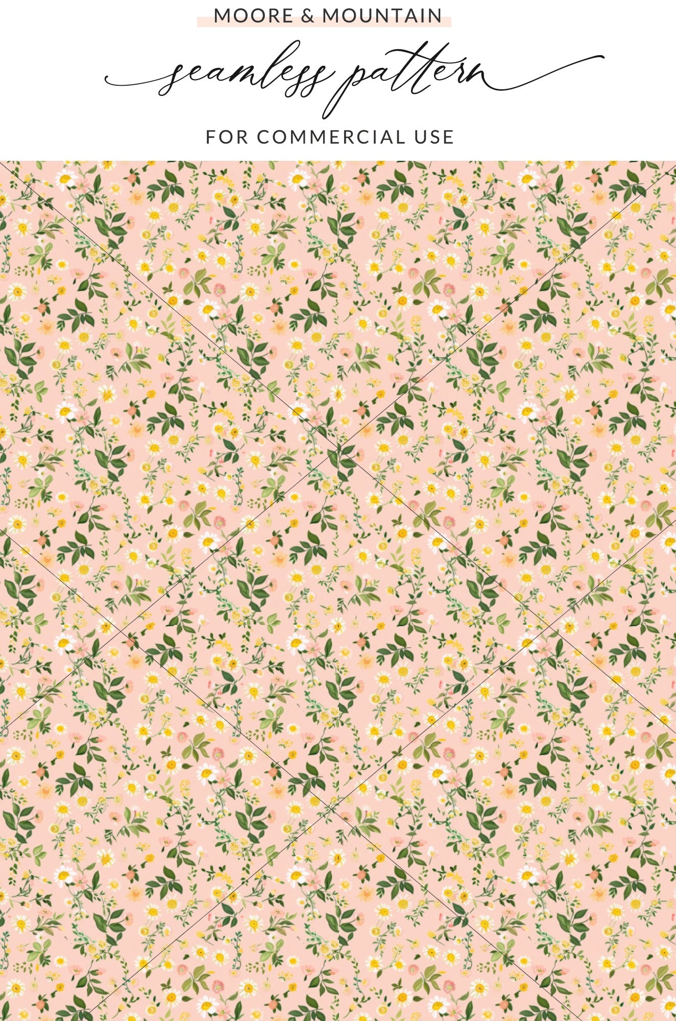 Beautiful Floral Seamless Pattern for Commercial Use