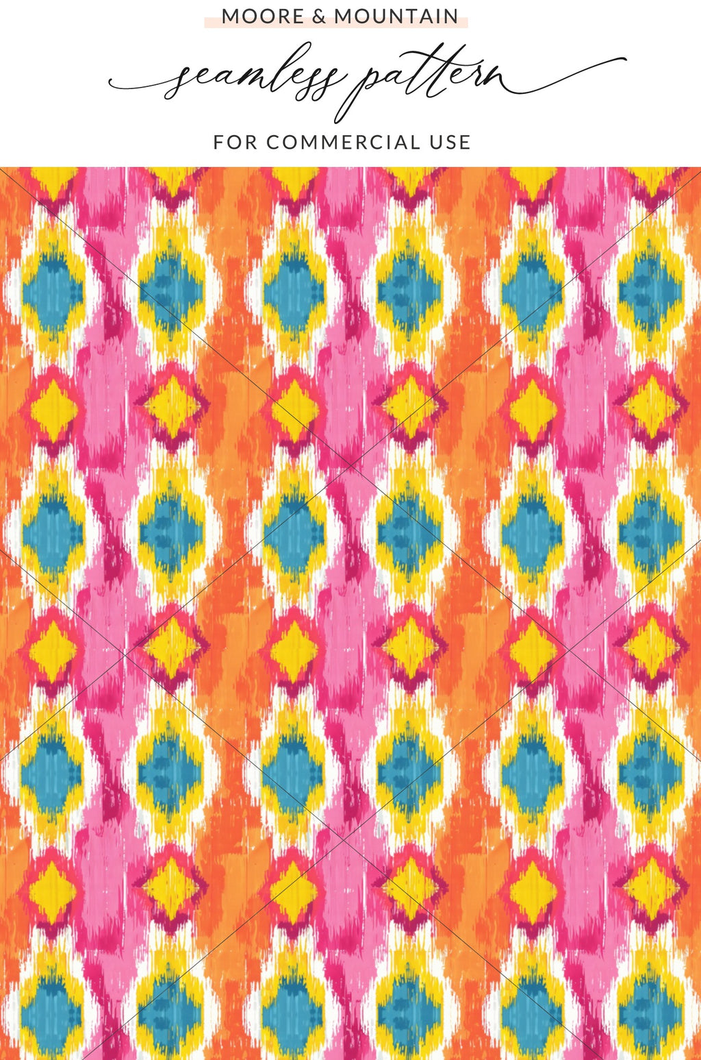 Colorful Geometric Seamless Pattern for Commercial Use