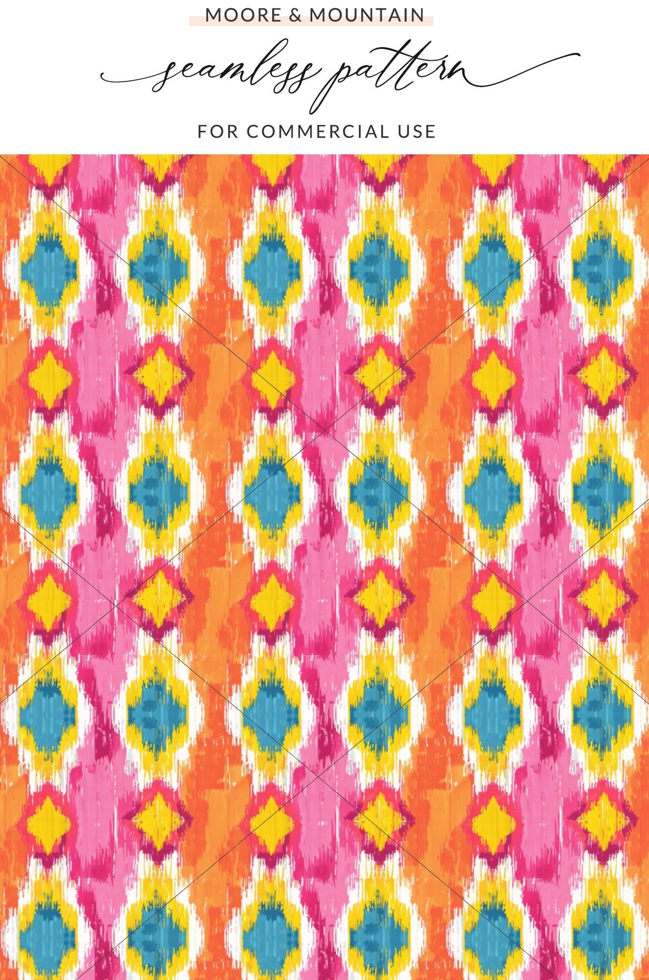 Colorful Geometric Seamless Pattern for Commercial Use