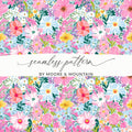 Colorful Floral Seamless Pattern by Moore & Mountain