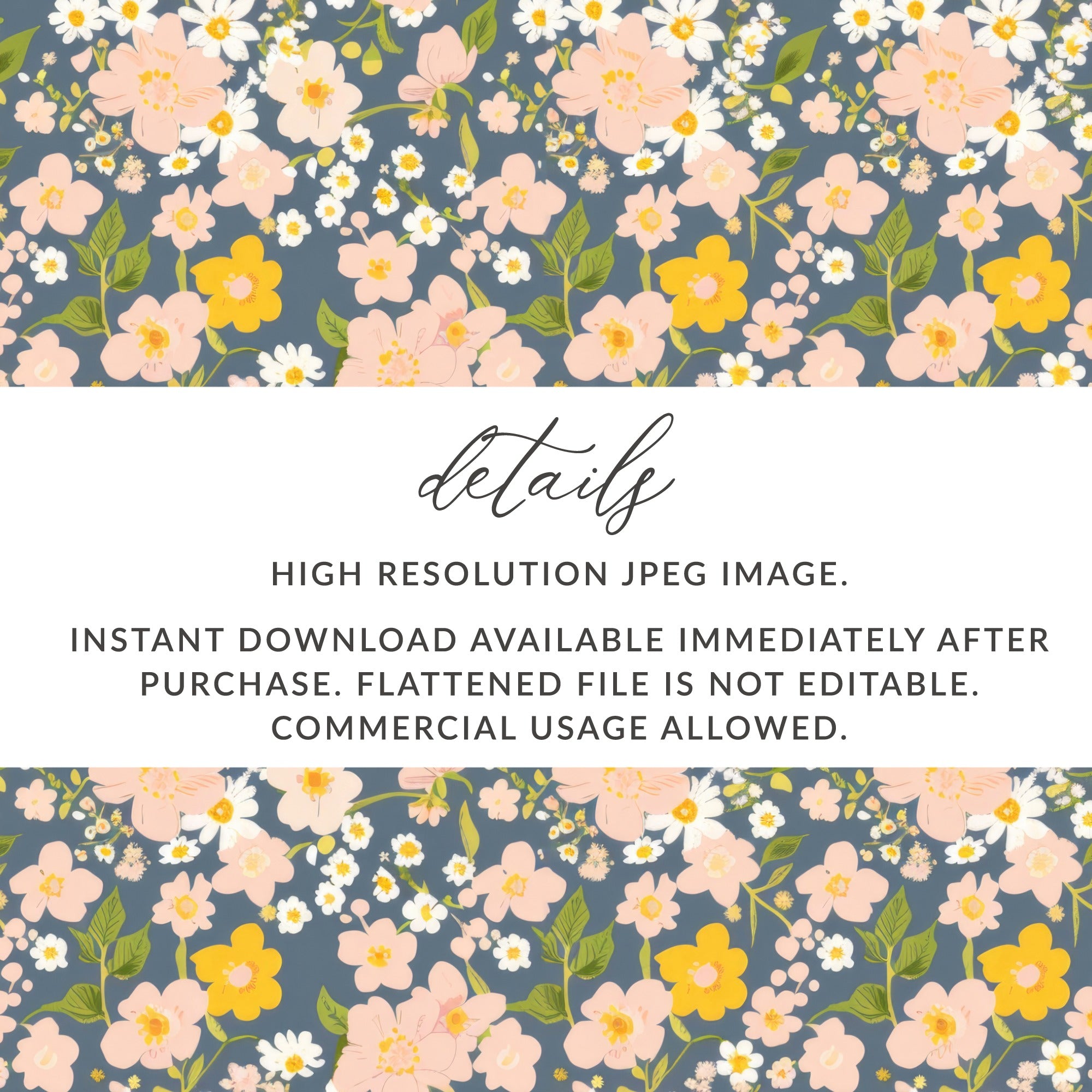 High Resolution Floral JPEG Image Instant Download Option