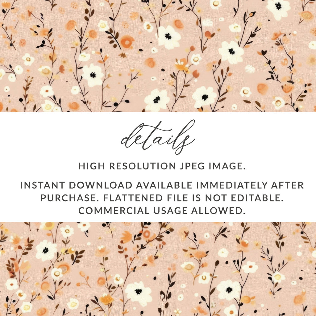Floral High Resolution JPEG Instant Download Image