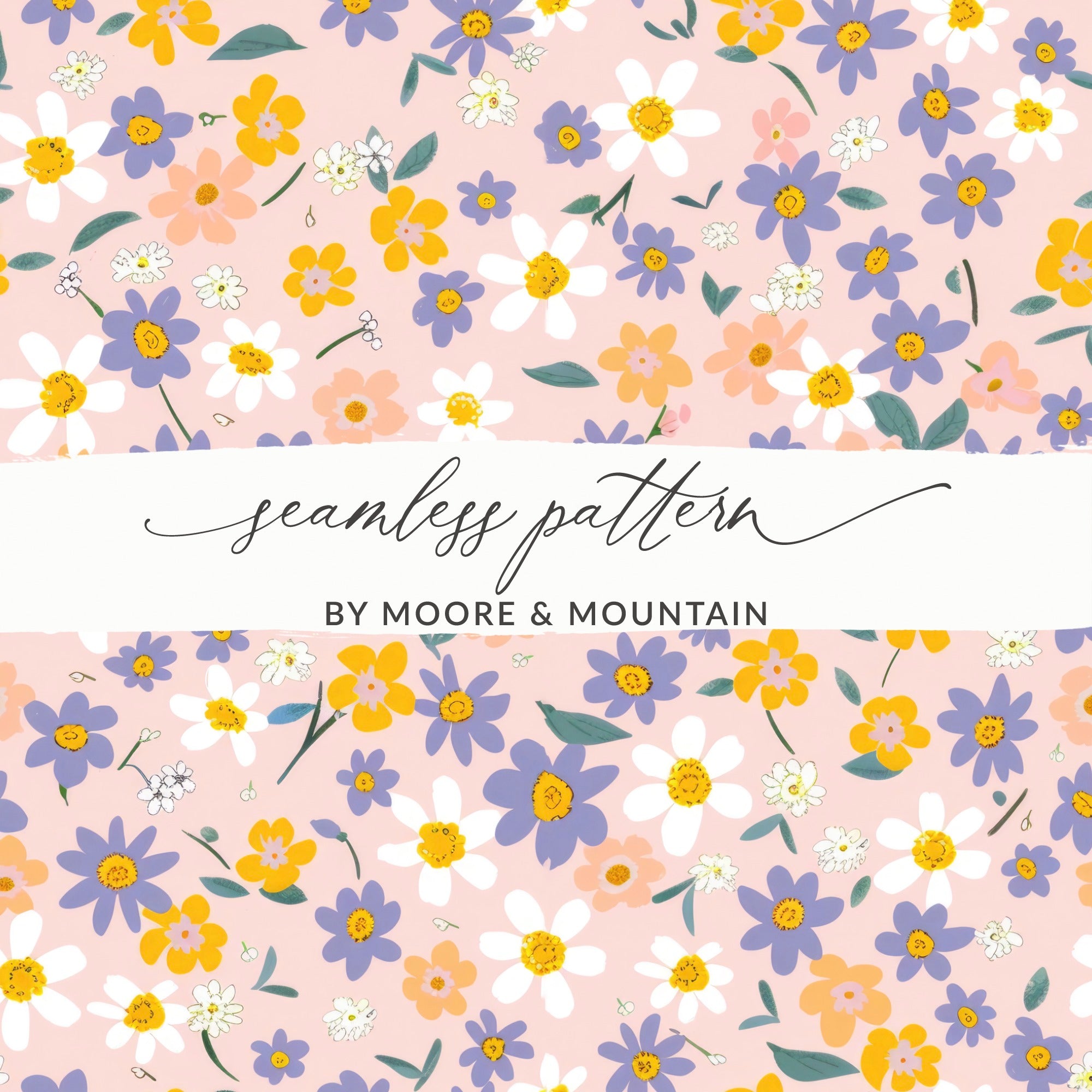 Seamless Flower Pattern by Moore Mountain product