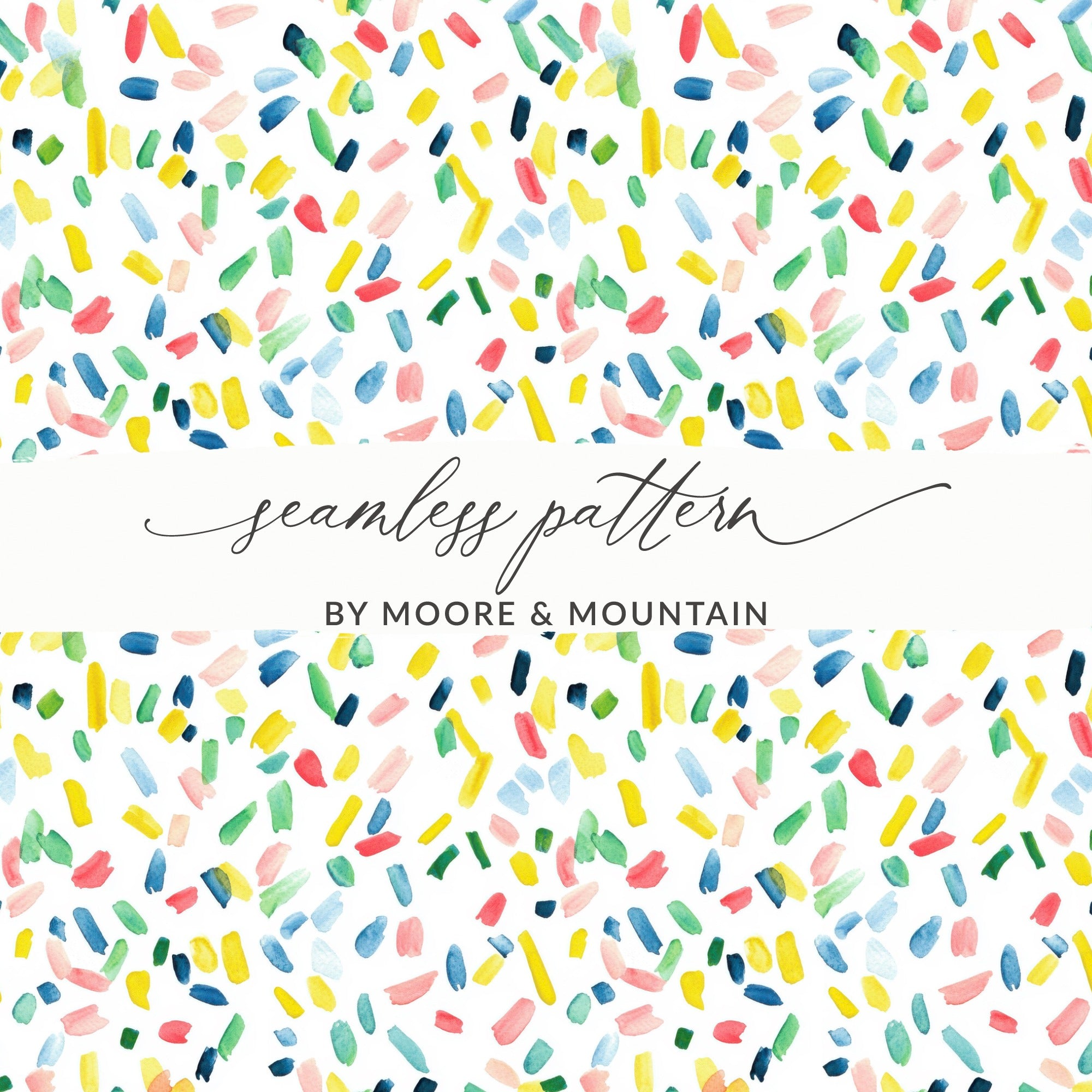 Colorful Abstract Seamless Pattern By Moore & Mountain