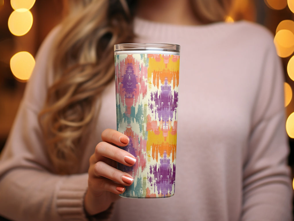 Colorful Abstract Pattern Insulated Tumbler Cup