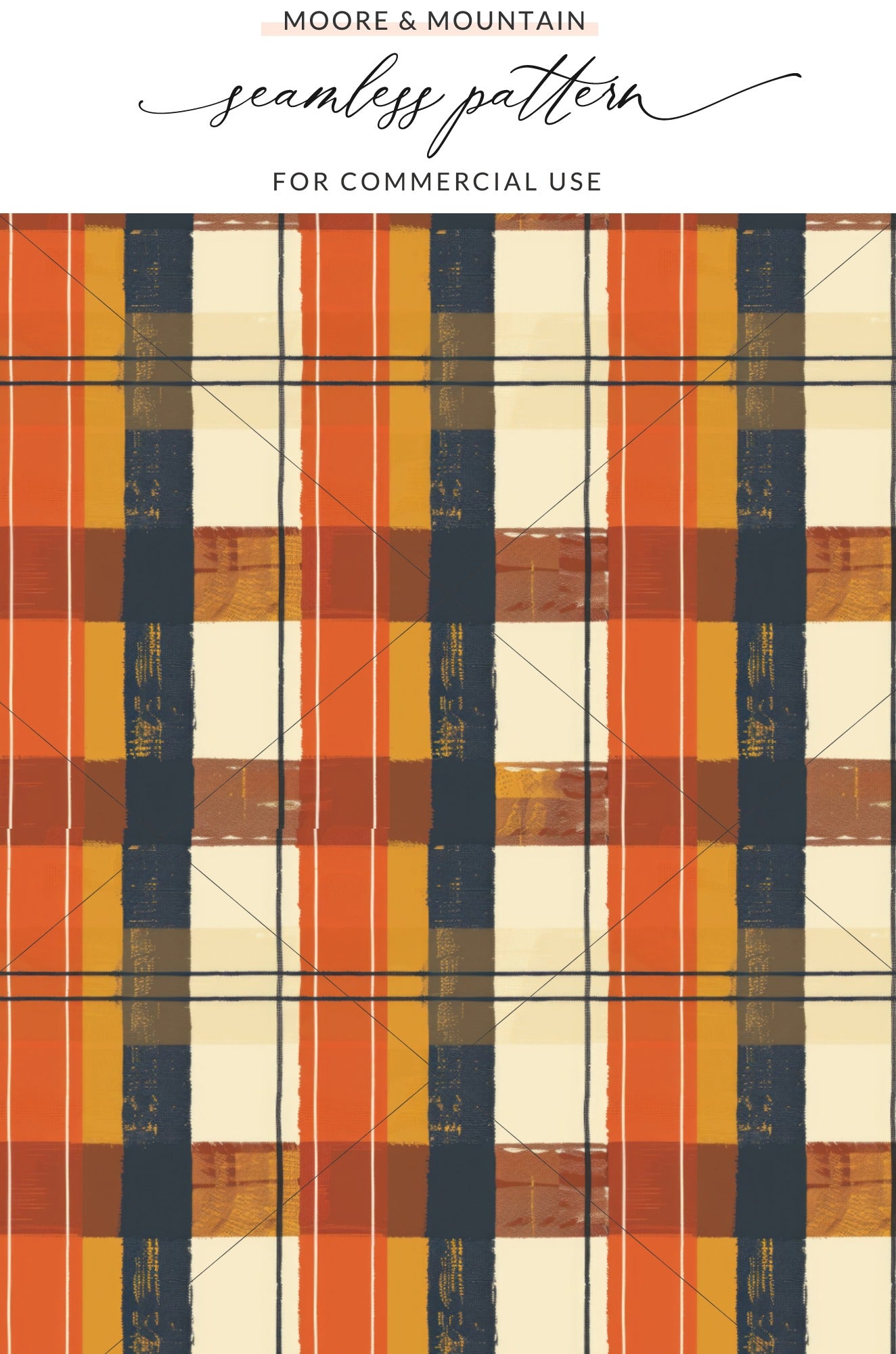 Vintage Plaid Seamless Pattern for Commercial Use