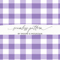 Purple Gingham Seamless Pattern by Moore & Mountain