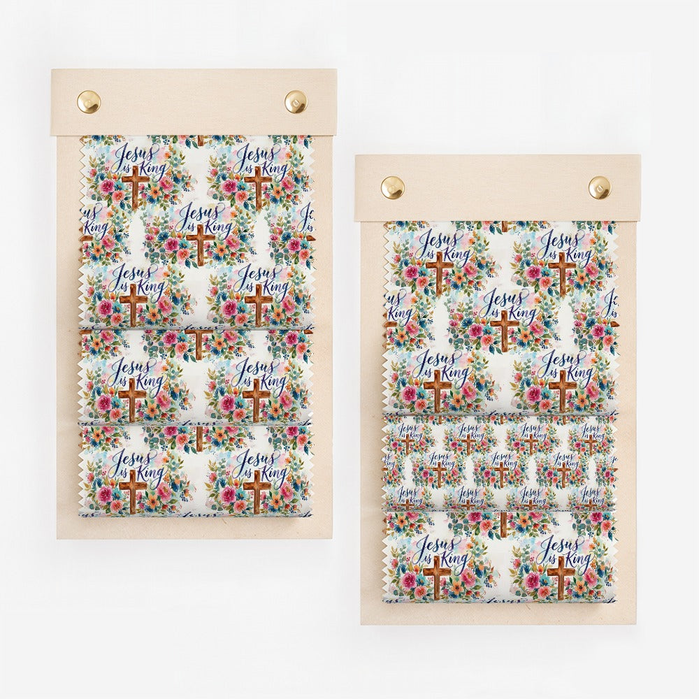 Jesus is King Floral Cross Pattern Design product type
